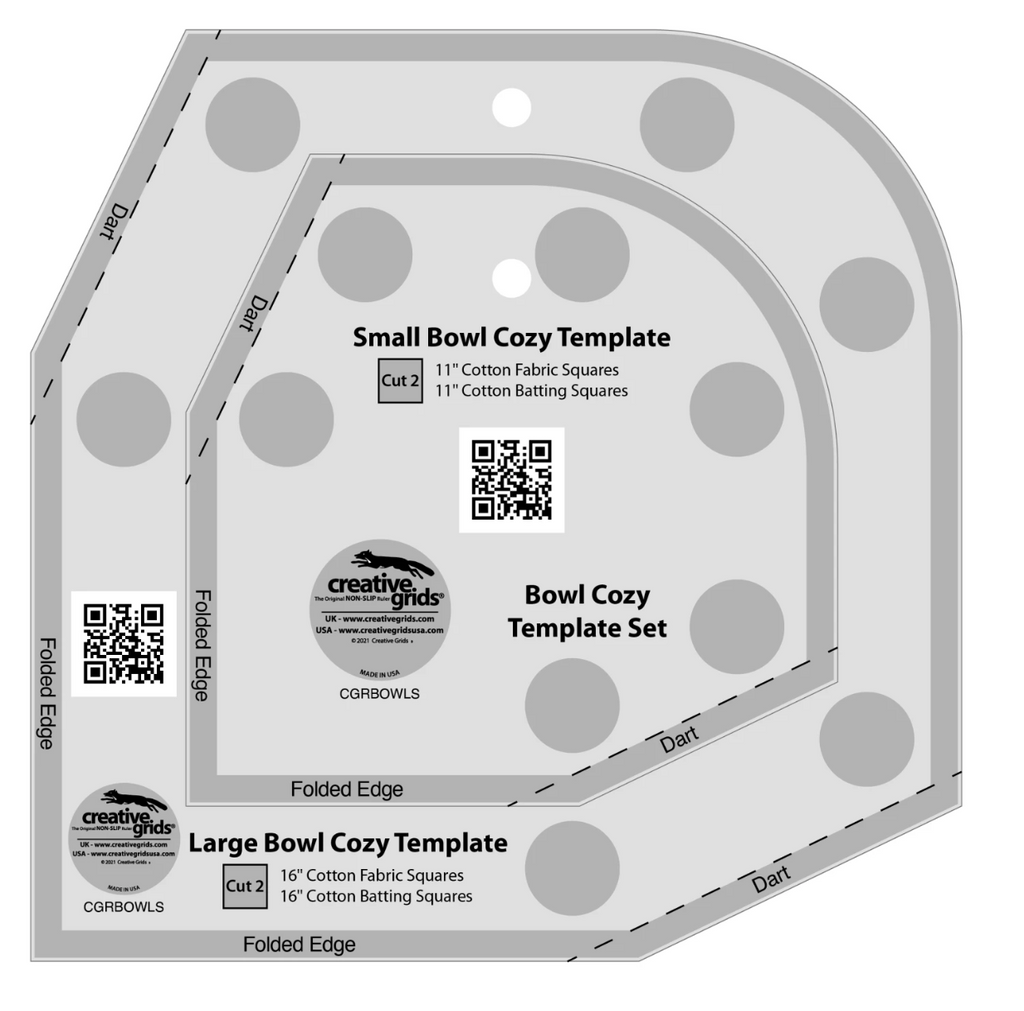 Creative Grids Bowl Cozy Template Set