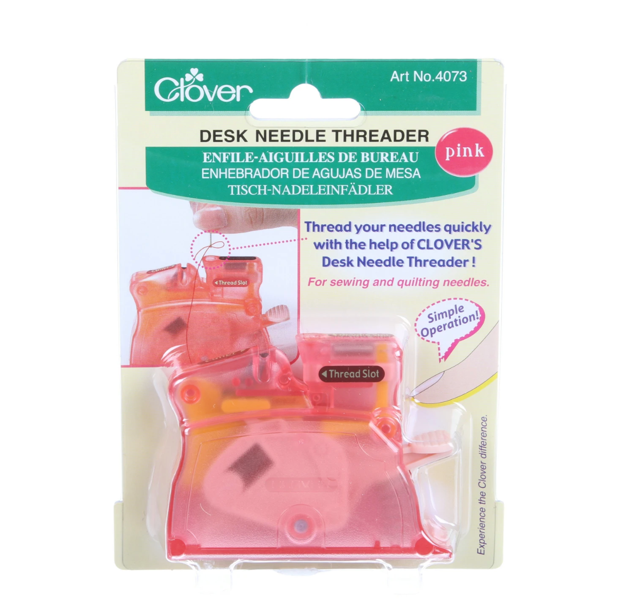 Brilliant Pastel Desktop Needle Threader Pink