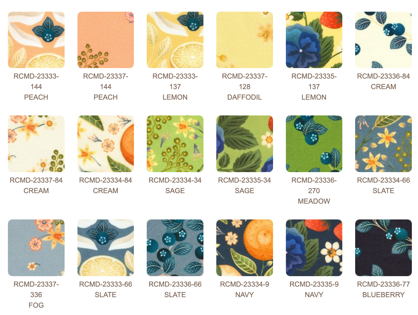 Fat Quarter Bundles, Grove, 18pcs